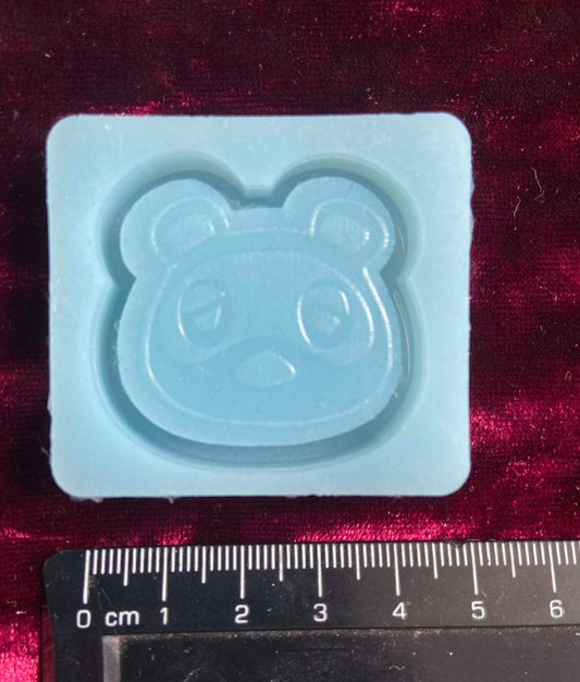 Animal Crossing New Horizons Tom Nook Shaker Silicone Mould New Leaf Mold Cartoon Shiny Flexible Resin Soap Polymer Clay