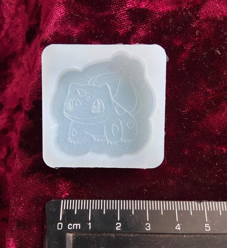 Pokemon Bulbasaur Silicone Mould Keyring Mold Cartoon Kawaii Shiny Flexible Resin Soap Polymer Clay