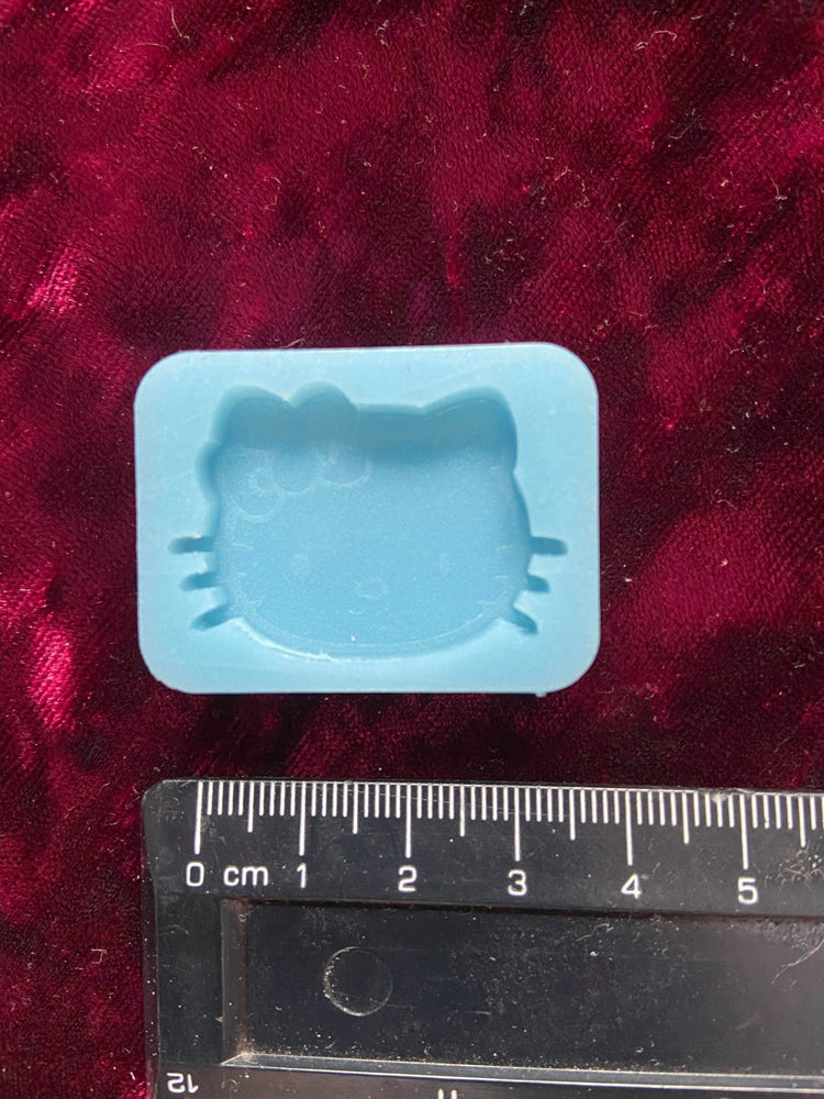 Kitty Cat Earrings Silicone Mould Mold Cartoon Shiny Flexible Resin Soap Polymer Clay