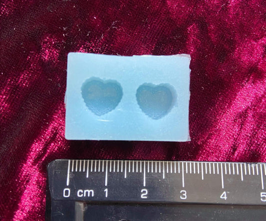 Scalloped Heart Silicone Mould Earrings Mold Cartoon Shiny Flexible Resin Soap Polymer Clay