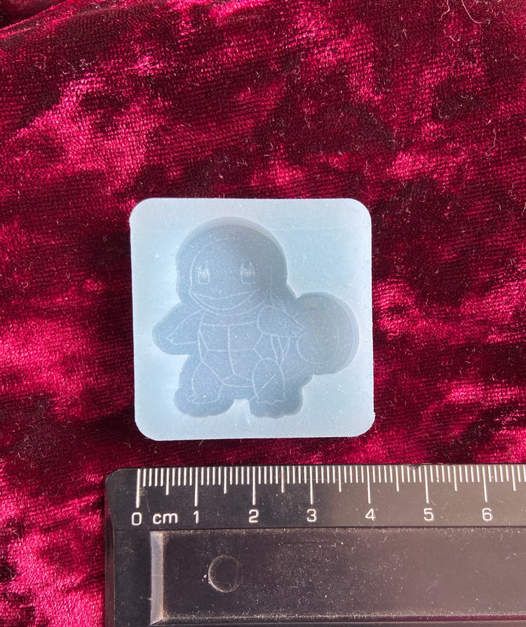 Pokemon Squirtle Silicone Mould Keyring Mold Cartoon Kawaii Shiny Flexible Resin Soap Polymer Clay