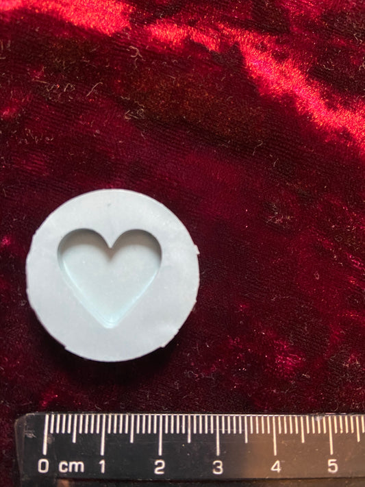 Small Heart Silicone Mould Mold Cartoon Shiny Flexible Resin Soap Polymer Clay