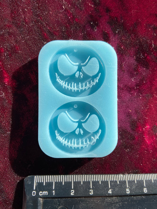 Nightmare Before Christmas Jack Skeleington Silicone Mould Keyring Mold Cartoon Kawaii Shiny Flexible Resin Soap Polymer Clay