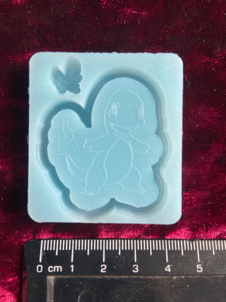 Pokemon Charmander Shaker Silicone Mould Keyring Mold Cartoon Kawaii Shiny Flexible Resin Soap Polymer Clay