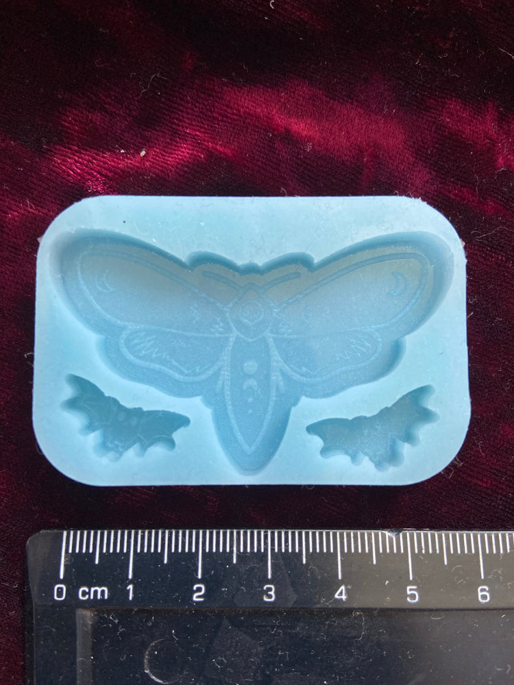 Gothic Moth Bat Silicone Mould Mold Cartoon Shiny Flexible Resin Soap Polymer Clay